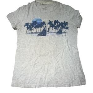 Women’s Small Vineyard Vines Tropical Grey Tshirt (AD2)